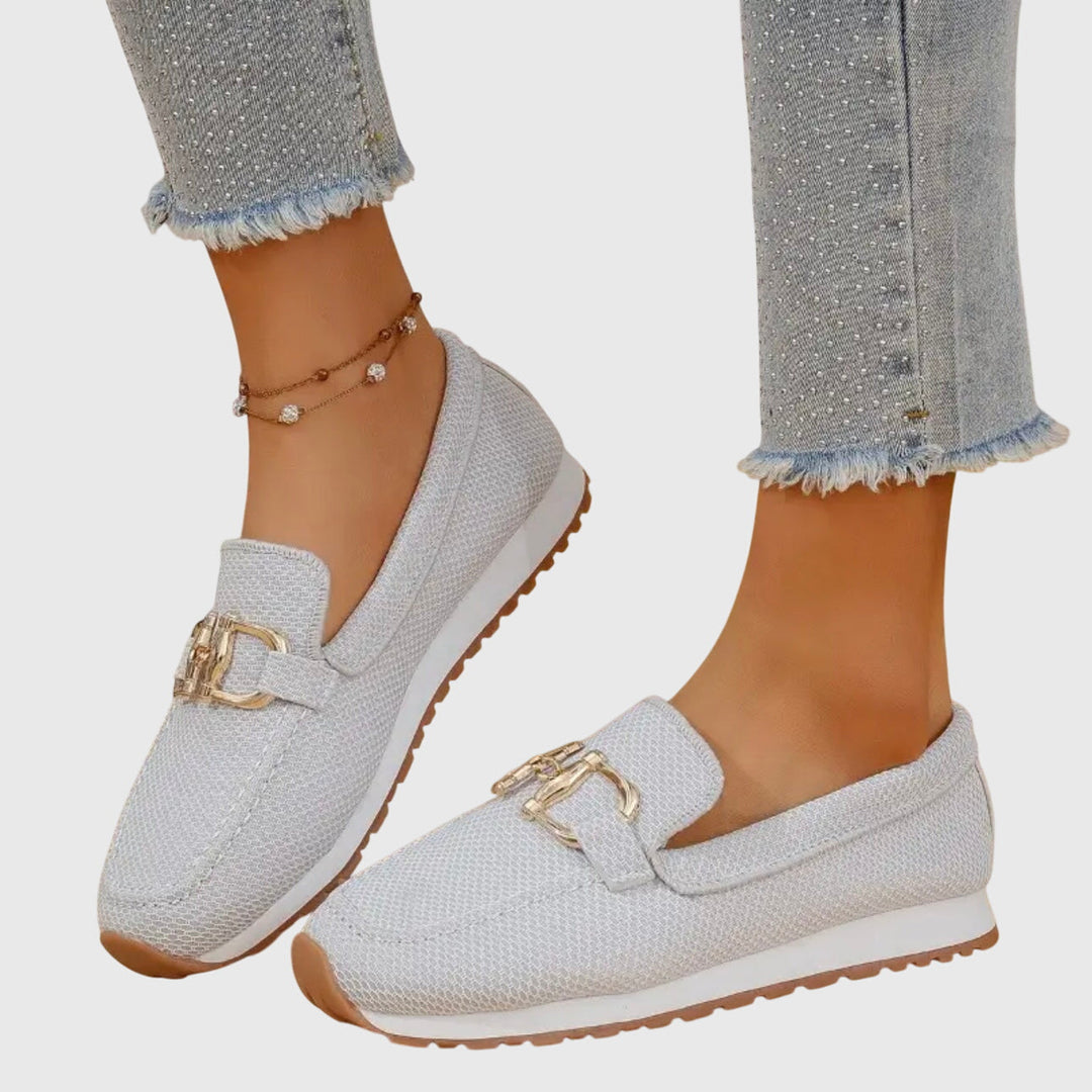 Elara™ | Luxe Chain Slip-On Sneakers