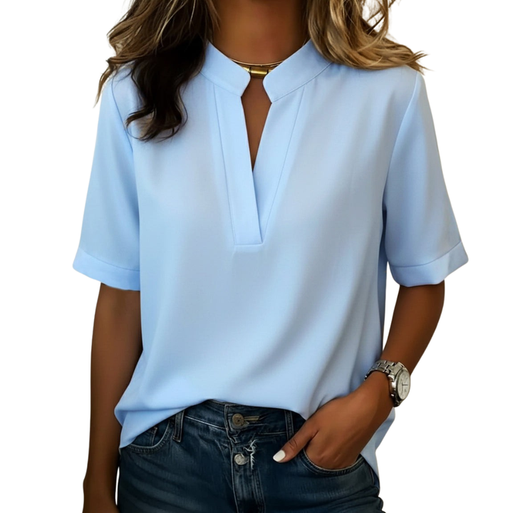 SVEVA | SHORT SLEEVED RELAXED SHIRT