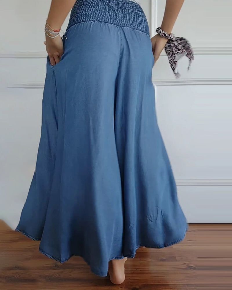 DANSA - COMFY PANTS WITH ELASTIC WAIST