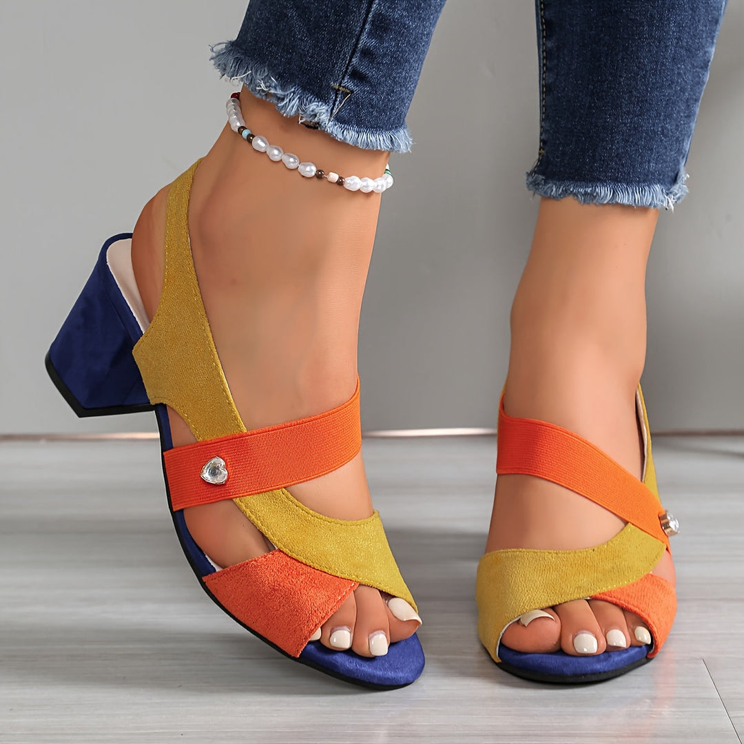 Isla™ | Colorblock Comfort Heels