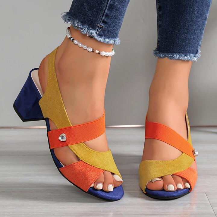 Isla™ | Colorblock Comfort Heels