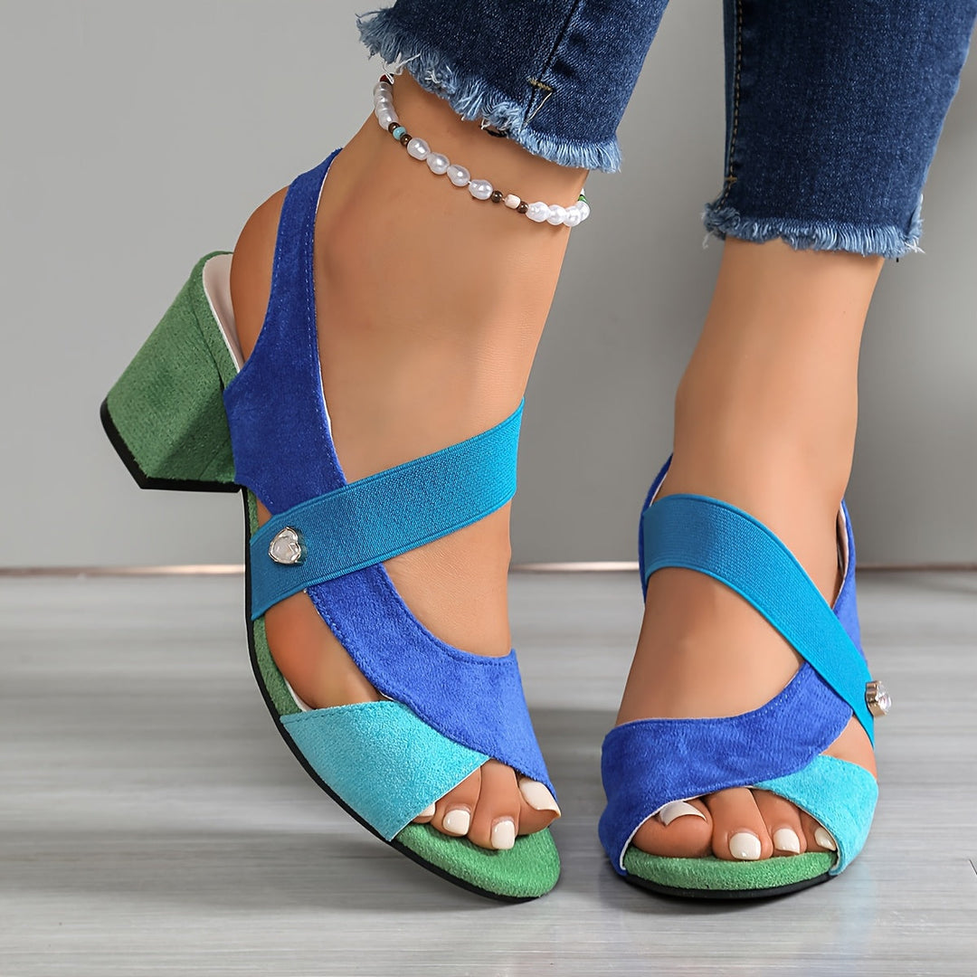 Isla™ | Colorblock Comfort Heels