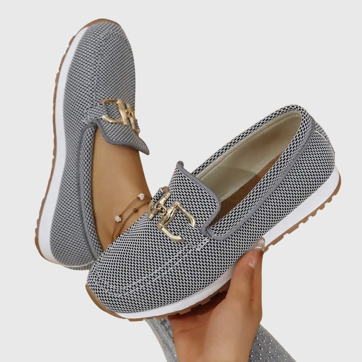 Elara™ | Luxe Chain Slip-On Sneakers