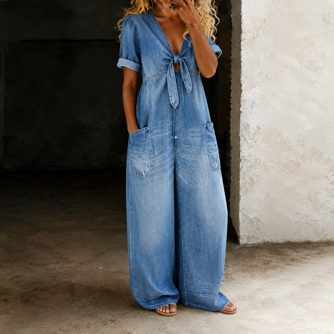 Savannah™ | Denim Breeze Jumpsuit