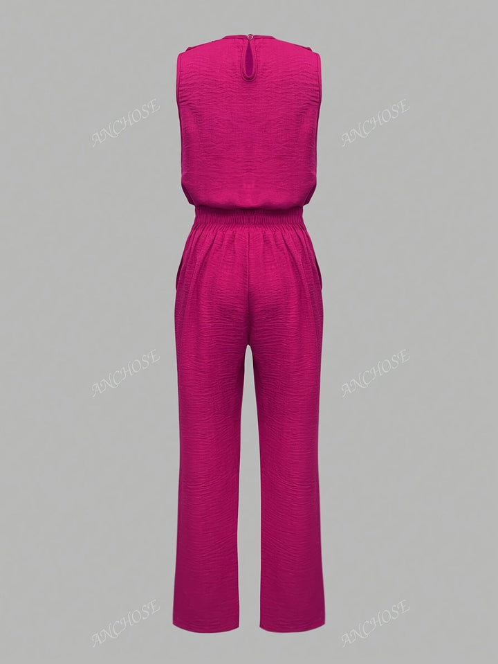 Stella™ | Sleeveless Top & Straight-Leg Pants Set