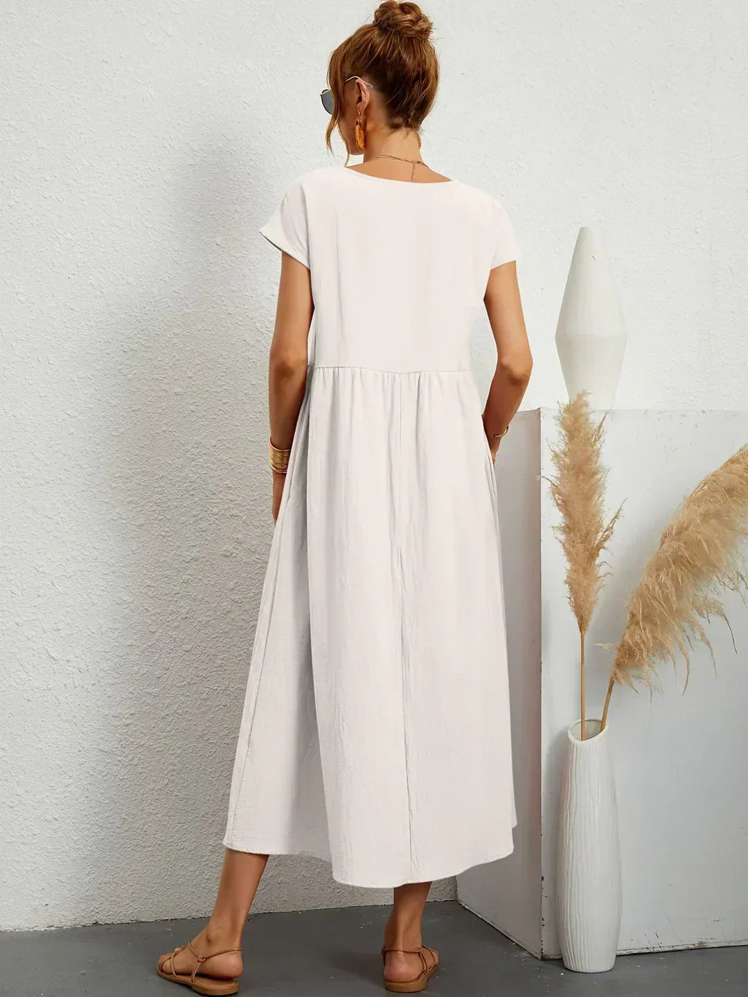 Gabrielle™ — Timeless Elegance Midi Fluid Dress