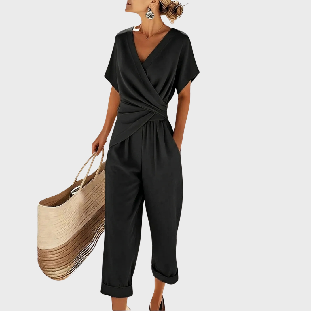 Wren™ | Wrap-Front Cropped Trouser Set