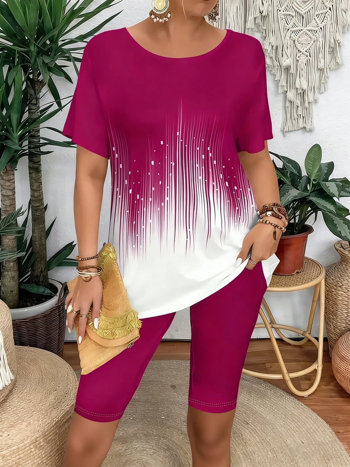 Cora™ | Ombré Striped Two-Piece Set