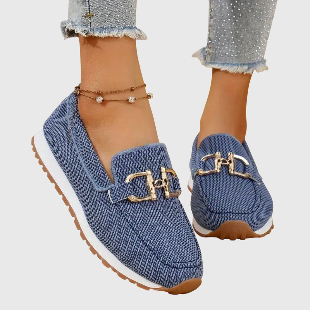 Elara™ | Luxe Chain Slip-On Sneakers