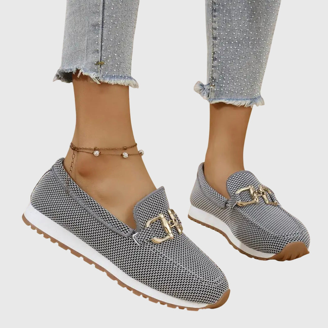 Elara™ | Luxe Chain Slip-On Sneakers
