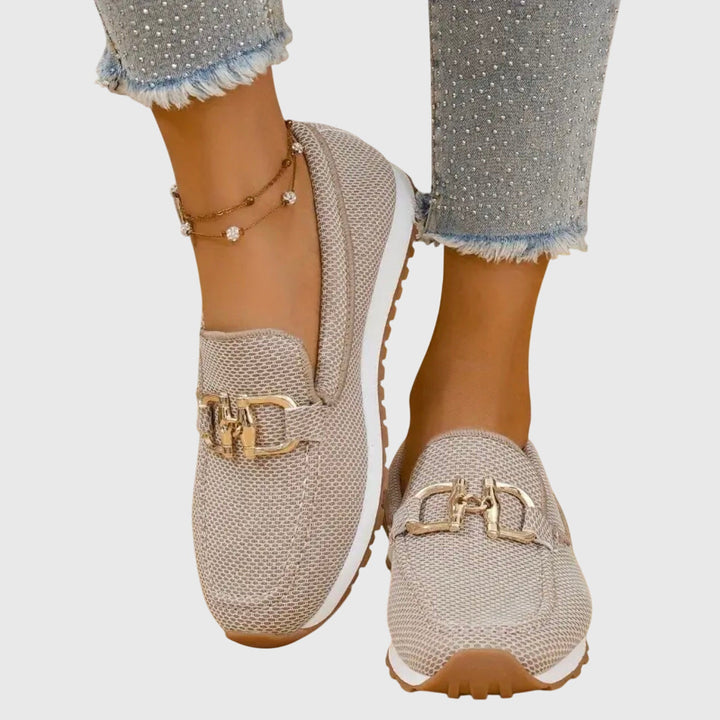 Elara™ | Luxe Chain Slip-On Sneakers