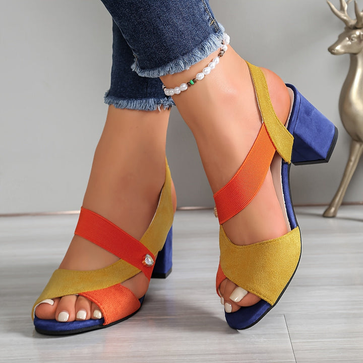 Isla™ | Colorblock Comfort Heels