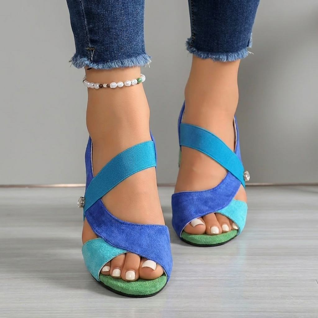 Isla™ | Colorblock Comfort Heels