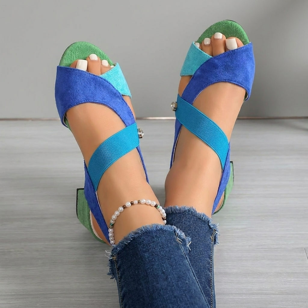 Isla™ | Colorblock Comfort Heels
